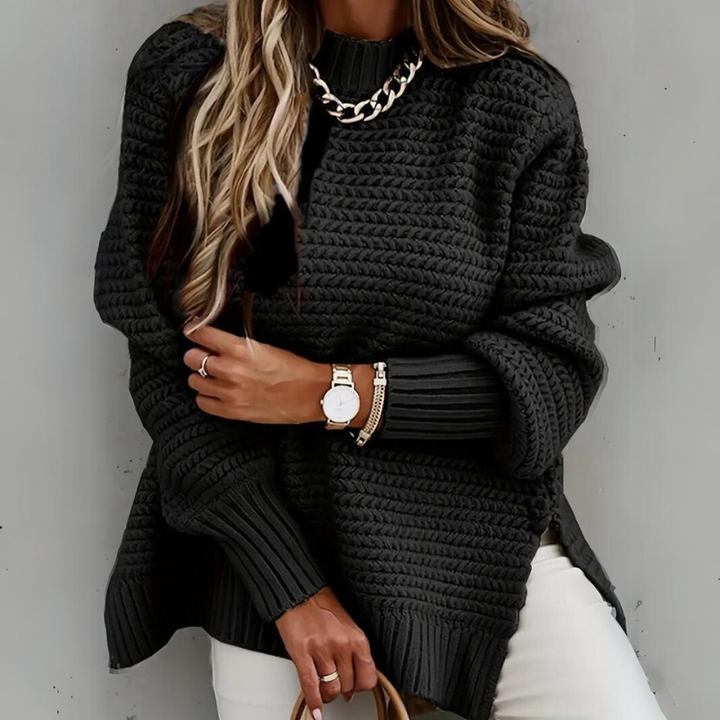 La Vida | Chunky Knit Sweater with Ribbed Cuffs