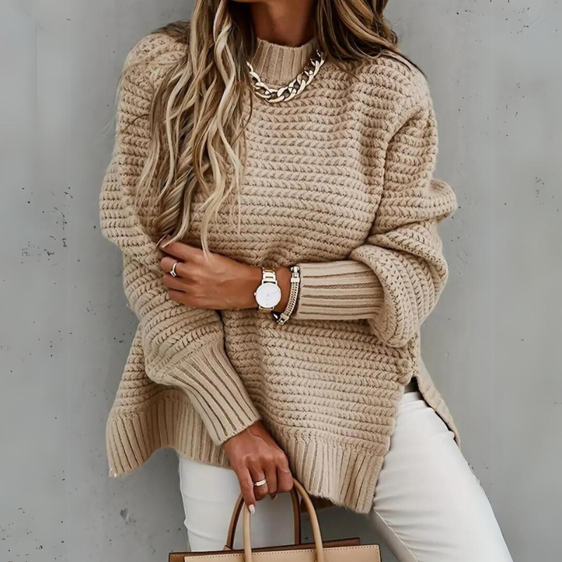 La Vida | Chunky Knit Sweater with Ribbed Cuffs