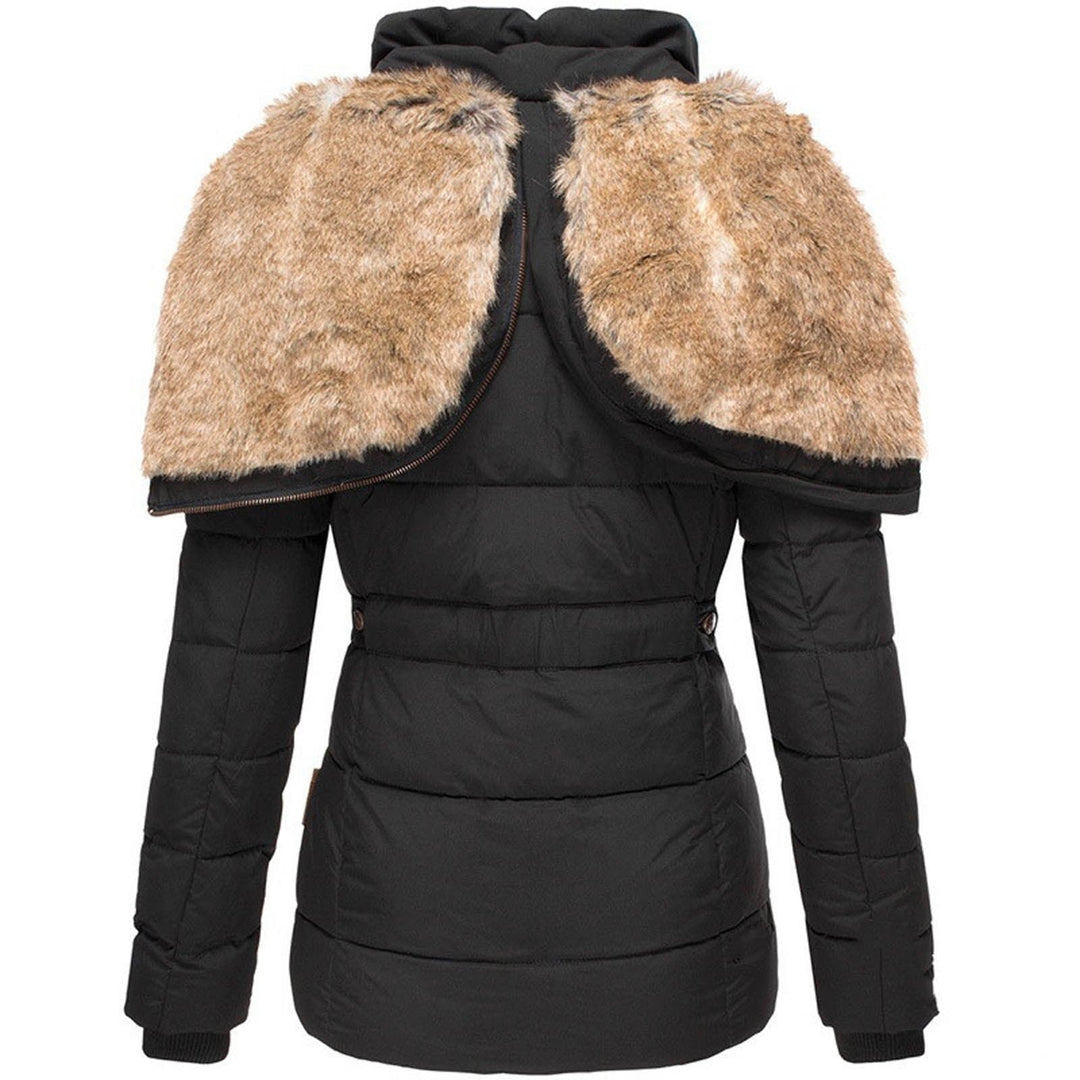 Leonie | Quilted Winter Parka with Faux Fur Hood