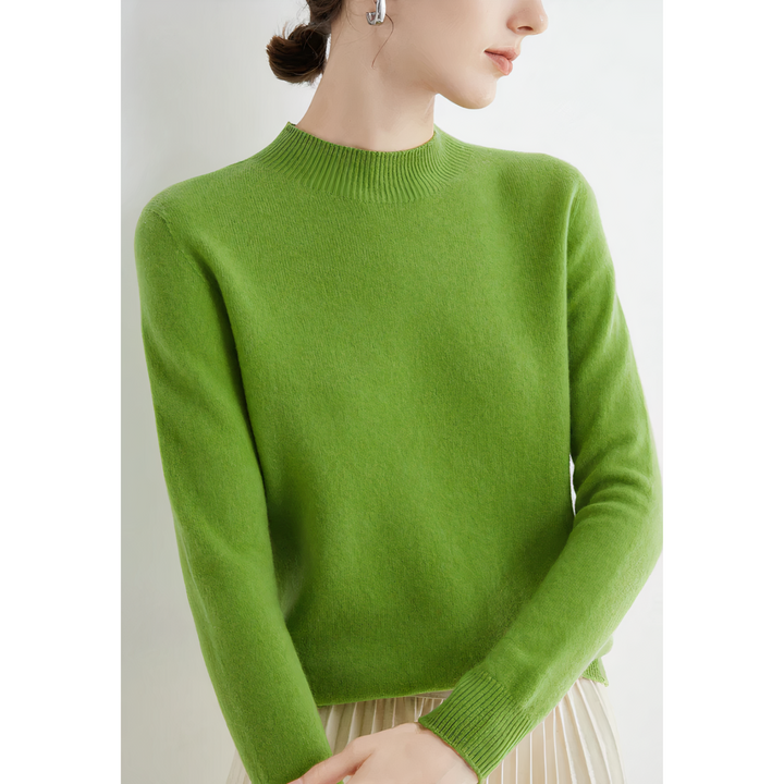 Evelina | Soft Mock Neck Knit Sweater