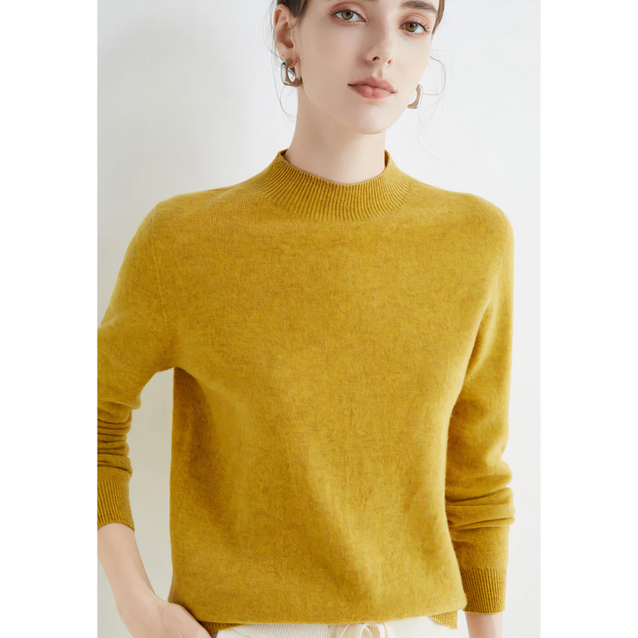 Evelina | Soft Mock Neck Knit Sweater