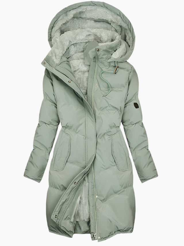 Marlene | Puffer Coat with Faux Fur Lined Hood