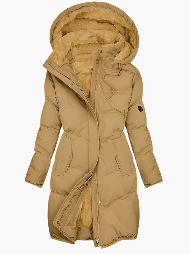 Marlene | Puffer Coat with Faux Fur Lined Hood