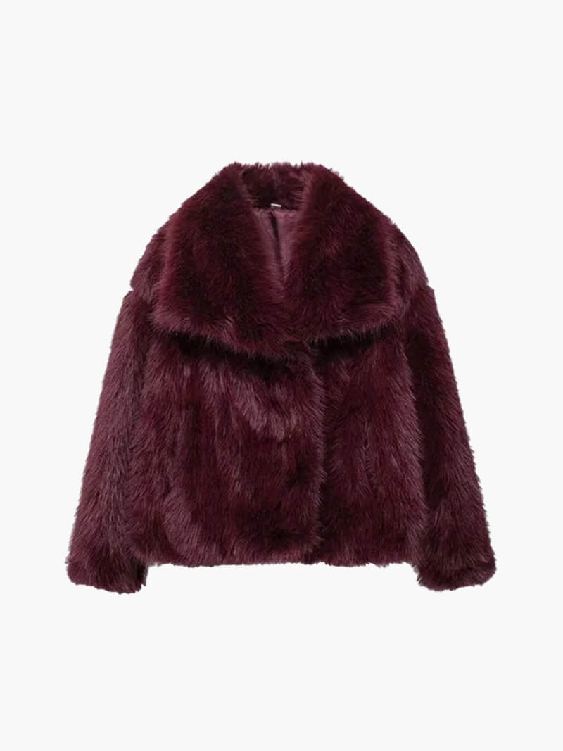 Jenna | Faux Fur Coat with Open Front