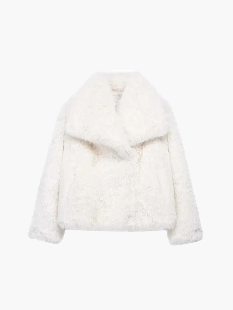 Jenna | Faux Fur Coat with Open Front