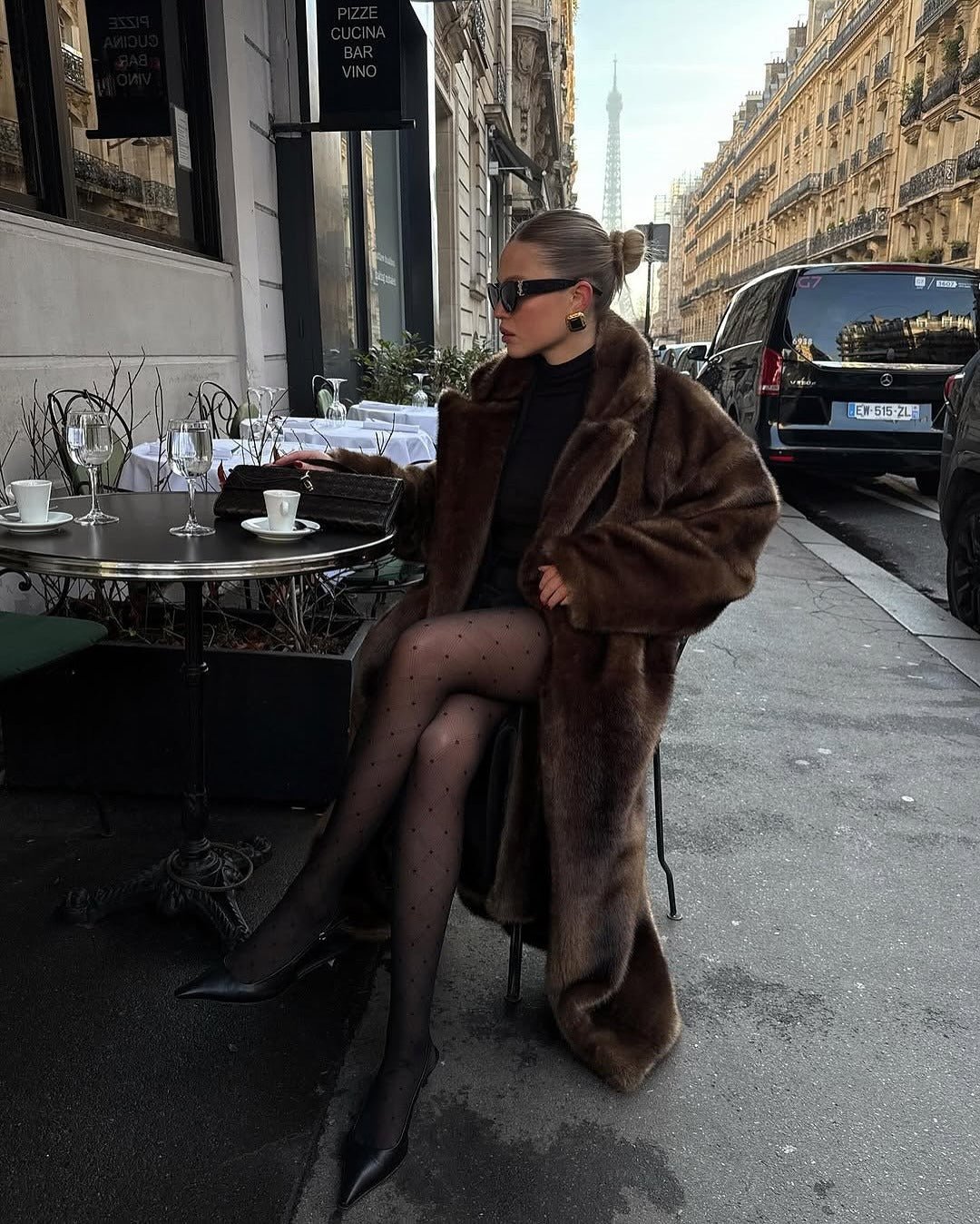 Louise | Long Faux Fur Coat in Soft Pile