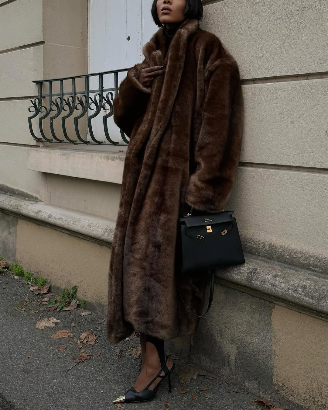 Louise | Long Faux Fur Coat in Soft Pile