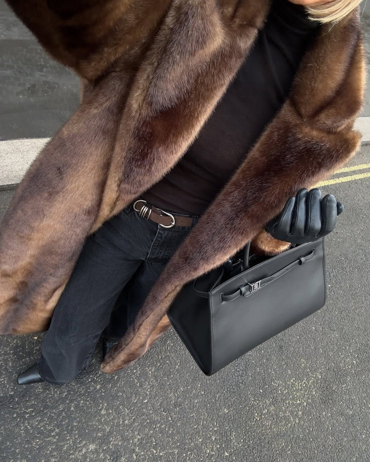Louise | Long Faux Fur Coat in Soft Pile