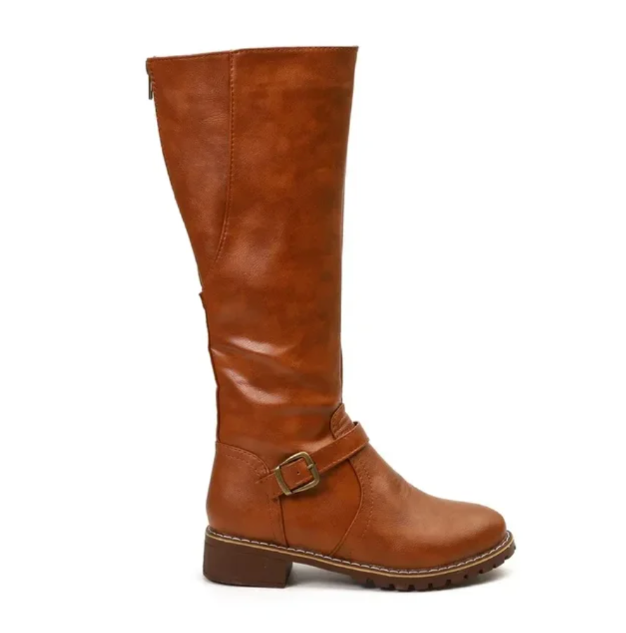 Emma | Knee High Boots with Side Zip