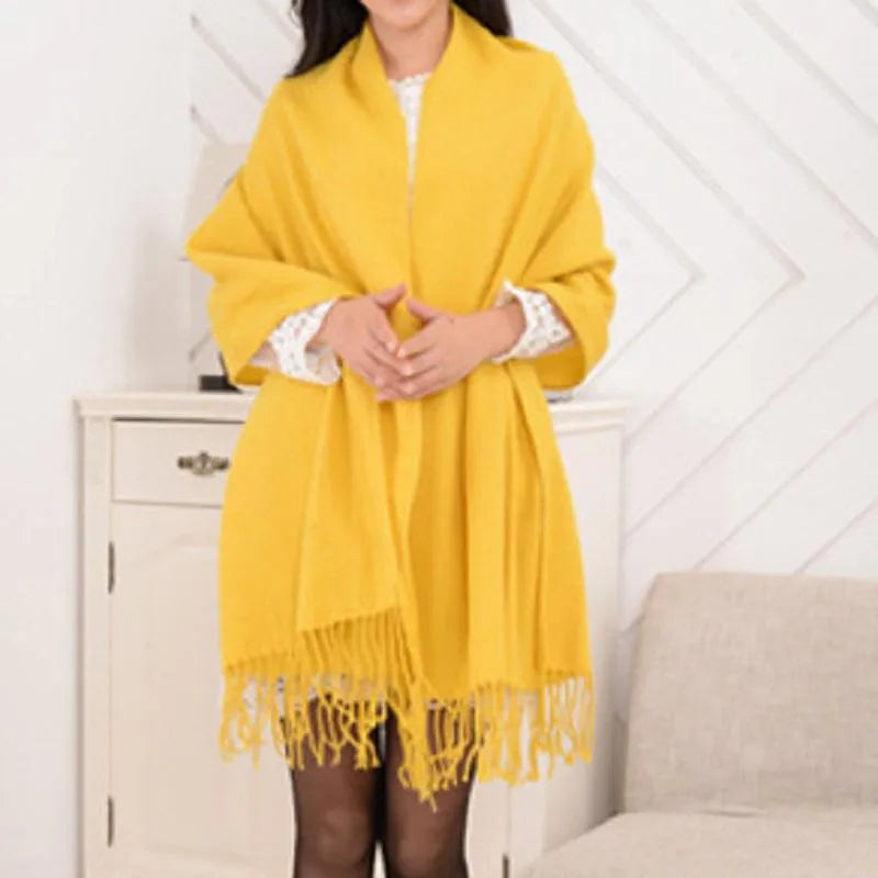 Coleen | Oversized Checked Blanket Scarf